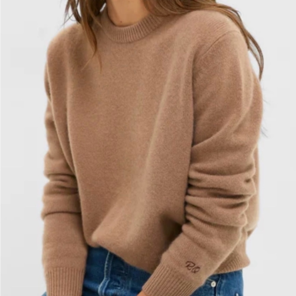Tuckernuck Mocha Cashmere Boyfriend Bodie Crewneck